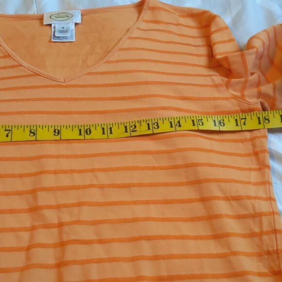 TALBOTS women top size small orange color - Picture 6 of 8